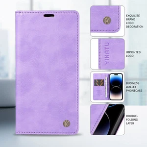 Flip Magnetic Leather Wallet Phone Case for Samsung A50 A21S A40 A7 A8 A5 A30 A3 - Picture 1 of 22