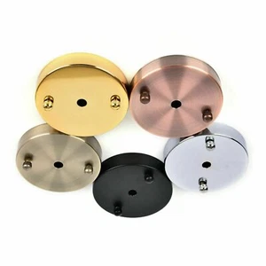 Metall Deckenrosette für Decken Pendelleuchten Armaturen 100 mm Durchmesser - Bild 1 von 26
