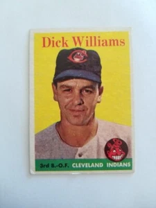 Tarjeta de béisbol Dick Williams 1958 Topps #78 Cleveland Indians - Imagen 1 de 2