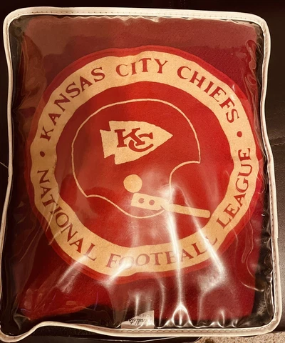 VINTAGE PENDLETON WOOL BLANKET KANSAS CITY CHIEFS NFL FOOTBALL STADIUM BLANKET Cover