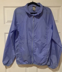 LL Bean Gr. S/M Unisex blau Reißverschluss Hoodie Windbreaker/Regenjacke mit Taschen EUC - Bild 1 von 7
