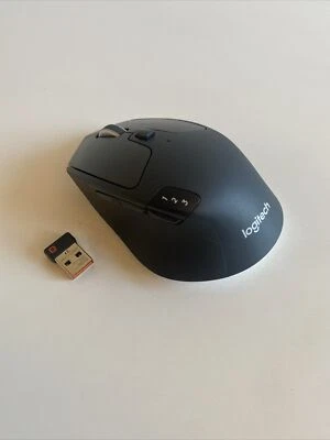 Logitech M720 Triathlon Multi-Device Wireless Bluetooth Mouse With Receiver - Image 1 of 2