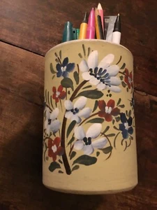 Flowery Pen | Pencil | Paintbrush Pot Holder | Toothbrush Holder - Picture 1 of 5