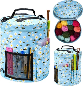Crochet Bag-Knitting Bag Yarn Storage Organizer - Yarn Bag and Crochet Tote, Yar - Picture 1 of 6