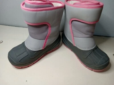Botas de invierno Lenny gris rosa Cat & Jack para niñas pequeñas TALLA 9 Foto 1 de 4