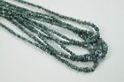 20 Cts 2-3Mm Natural Conflict Free Blue Raw Rough Diamond Beads Necklace 16Inc