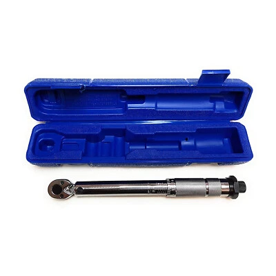 3/8" Drive Dr Steel Torque Wrench 5-25nm Ratchet Garage + Storage Carry Case - Image 1 of 3