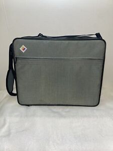 Vintage Apple Mac Computer Case Laptop Tote Messenger Bag 80’s Rainbow Logo BL
