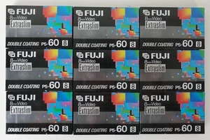 FUJI P5-60 - EXTRASLIM - 8MM - LOTTO 9 CASSETTE - NUOVE SIGILLATE - NEW SALED - Imagen 1 de 2