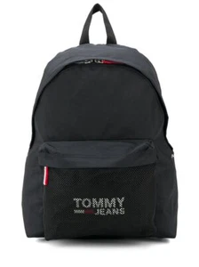 Tommy Jeans Cool City Logo Print Mesh Pocket School Shoulder Book Bag Backpack - Picture 1 of 9