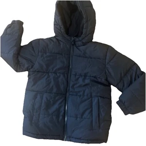 SwissTech Hooded Puffer Jacket Coat Youth Unisex Size 6/7Black - Picture 1 of 7