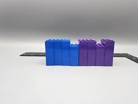 Lego 3861 Lego Champions Game 38 Blue & Purple 2x4 Bricks Lot Only Read*