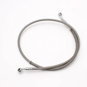 1pcs Brake Oil Hoses Lines Pipe Tubing Reinforced Brake System Stainless Steel - Foto 1 di 7