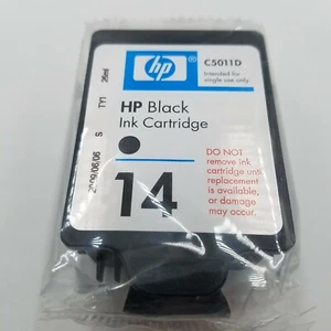 Original HP 14 schwarze Tintenpatrone C5011D abgelaufen 2009 - Bild 1 von 2