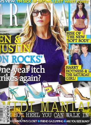 Grazia Magazine Jennifer Aniston Justin Theroux Prince Harry Marc Jacobs Heels - Image 1 of 4