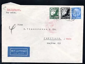 GERMANY, COVER, REICH A SANTIAGO, ALEMANIA A CHILE (SO-138) - Picture 1 of 2