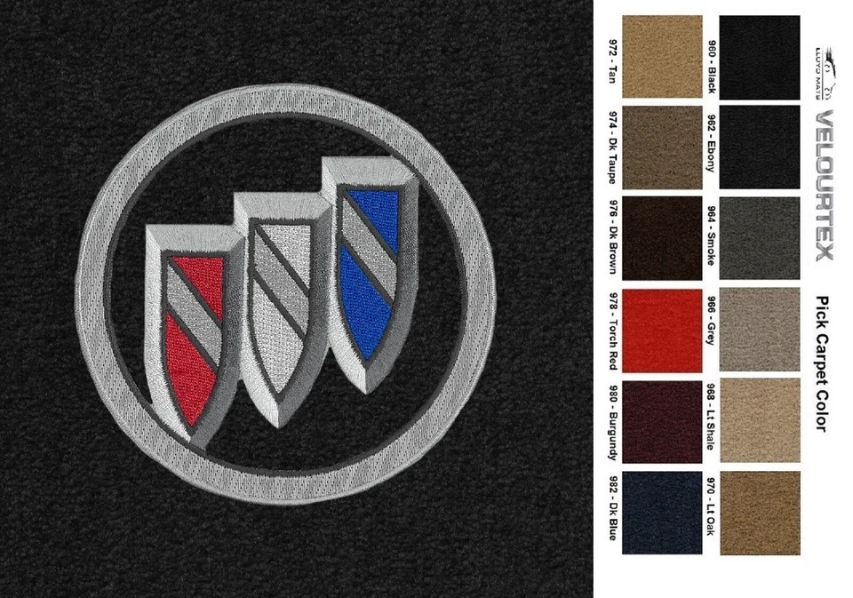 Lloyd Mats Velourtex Buick LaCrosse Shield Logo Front Floor Mats (2017-2019)  - Image 1 of 4