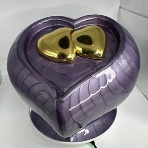 Urna de la Dignidad Funeral Cenizas Almacenamiento Recuerdo Corazón Lavanda Adulto Precio de venta sugerido por el fabricante $129 - Imagen 1 de 9
