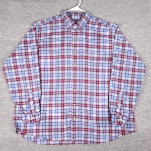 Camisa Ralph Lauren Para Hombres 2XB Roja Azul Blanca Cuadros Cuello Abotonado Grande y Alta - Imagen 1 de 9