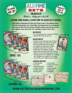 2025 Historic Autographs: All Time Sets - Picture 1 of 1