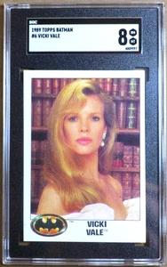 1989 Topps Batman #6 Vicki Vale SGC 8 Kim Basinger - Bild 1 von 2