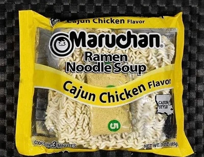 Ramen de prisión raro pollo cajún Maruchan Foto 1 de 3