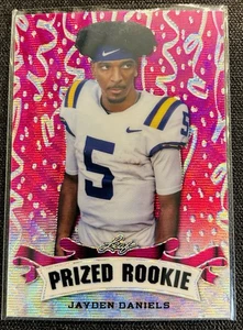 2024 Leaf Prized Rookie Jayden Daniels #PR-21 Pink /10 - Picture 1 of 2