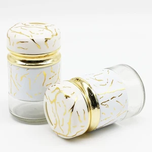 Weißes Glas Salz und Pfefferstreuer Set mit verstellbaren Ausgießlöchern - Bild 1 von 4