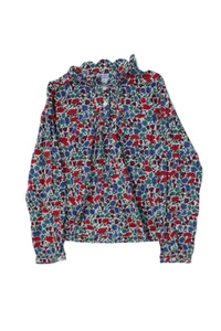 Jacadi Girls Cotton Floral Print Buttoned Top Multicolor Size 8A - Picture 1 of 5