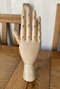 Wooden Hand Model Sketching Drawing Jointed Movable Fingers Mannequin.ac