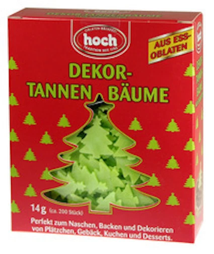 Essbare Dekor-Tannenbäume (ca. 200 Stück, 14g) - Bild 1 von 1