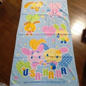 Sanrio Usahana großes Badetuch hellblau kawaii - Bild 1 von 2