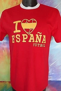 Camiseta Española Selección Nacional de Fútbol I Love España Roja Talla Grande - Imagen 1 de 2