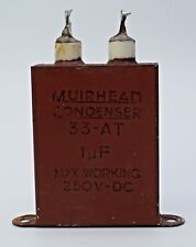 Kondensator Muirhead 1μF 1UF 1MFD 250 VDC używany