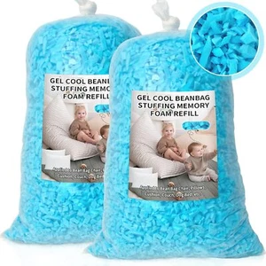 Bean Bag Filler, 10lbs Shredded Memory Foam Filling, Soft Pillow Stuffing Bean - Picture 1 of 7