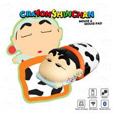 Crayon Shin Chan 3D Bluetooth Wireless Mouse Limited Edition with Mouse Pad