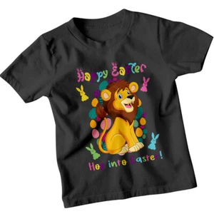Boys Girls Lion Happy Easter T-Shirt Tee Festival Holiday Celebration Outfit#ED - Imagen 1 de 29