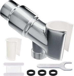 All Metal Shower Head HolderShower Arm Holder for Handheld Shower HeadAdjus - Picture 1 of 2