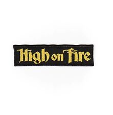 High on fire sew on patch band rock metal stoner desert doom drone jacket accessories sleep wizard acid witch