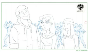 Teen Titans Animated Series- Original Production Drawing-Starfire - Picture 1 of 1