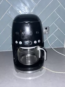 Smeg 50's Retro Style Aesthetic Drip Filter Coffee Machine, DCF02BLAU Black. - Picture 1 of 9