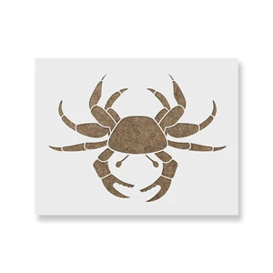 Crab Stencil - Durable & Reusable Mylar Stencils - Picture 1 of 5