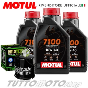 Tagliando YAMAHA FZ6 Fazer 2004 2005 2006 / Olio Motul 7100 10W40 + Filtro - Foto 1 di 5