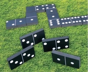New Giant Dominoes Garden Patio Outdoor Game For Kids Children Family Summer Fun - Picture 1 of 2