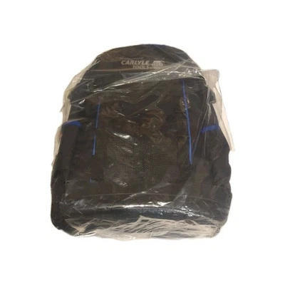 Carlyle Tools By Napa Tool Backpack Bag Hard Bottom Black Blue - Image 1 of 2