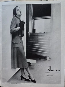 Jamison Damenkleid von 1947 entworfen von Peggy Thayer Vintage Mode Werbung - Bild 1 von 1