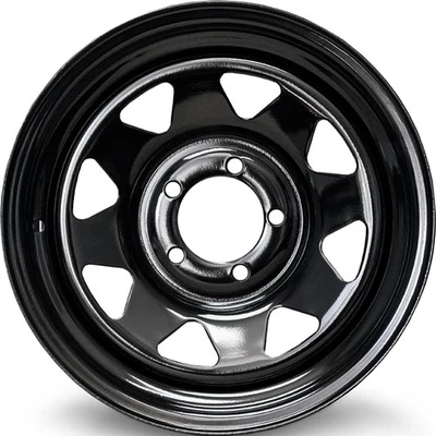 4 Wheels 15" FT33 15x6 5x114.3 Gloss Black 0ET 83.7CB (FT3315651140GB) - Image 1 of 3