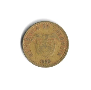 1995 Colombia - 100 Pesos - 162 - Aluminum Bronze - 5.3g - Picture 1 of 2