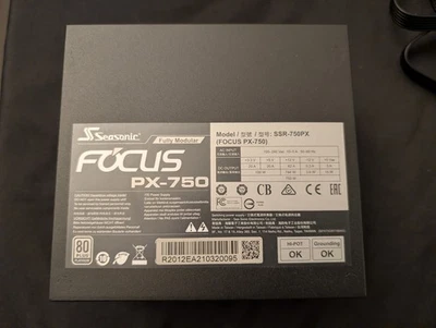Seasonic FOCUS PX-750W 80 Plus Platinum Power Supply - Image 1 of 4