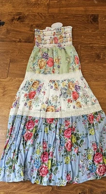 Журнал совершенно цветочный макси платье размер маленький - Изображение 1 из 4